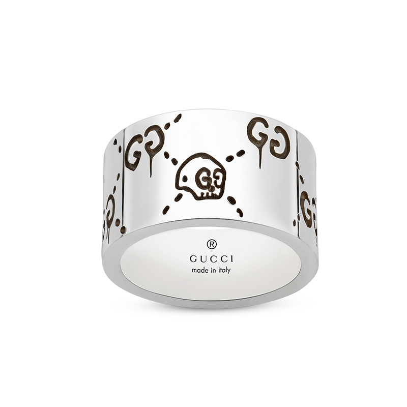 Gucci Silver Gucci Ghost Fashion Ring YBC455319001 | La Maison Monaco