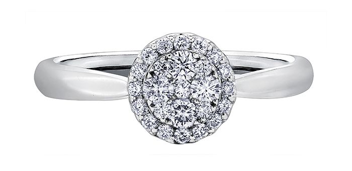Maple Leaf Diamonds Estoria R30239WG/50 Ladies Engagement Ring
