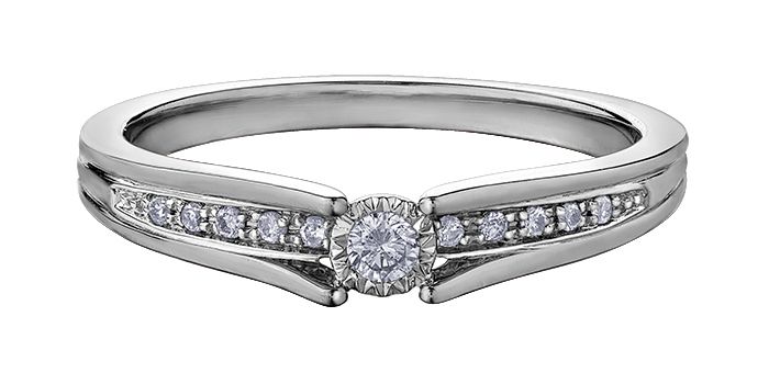 Maple Leaf Diamonds Illuminaire R30563WG/10-10 Ladies Engagement Ring