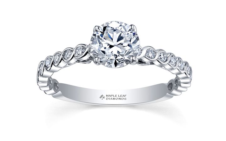 Maple Leaf Diamonds Timeless Beauty R30374WG/100-18 Ladies Engagement Ring