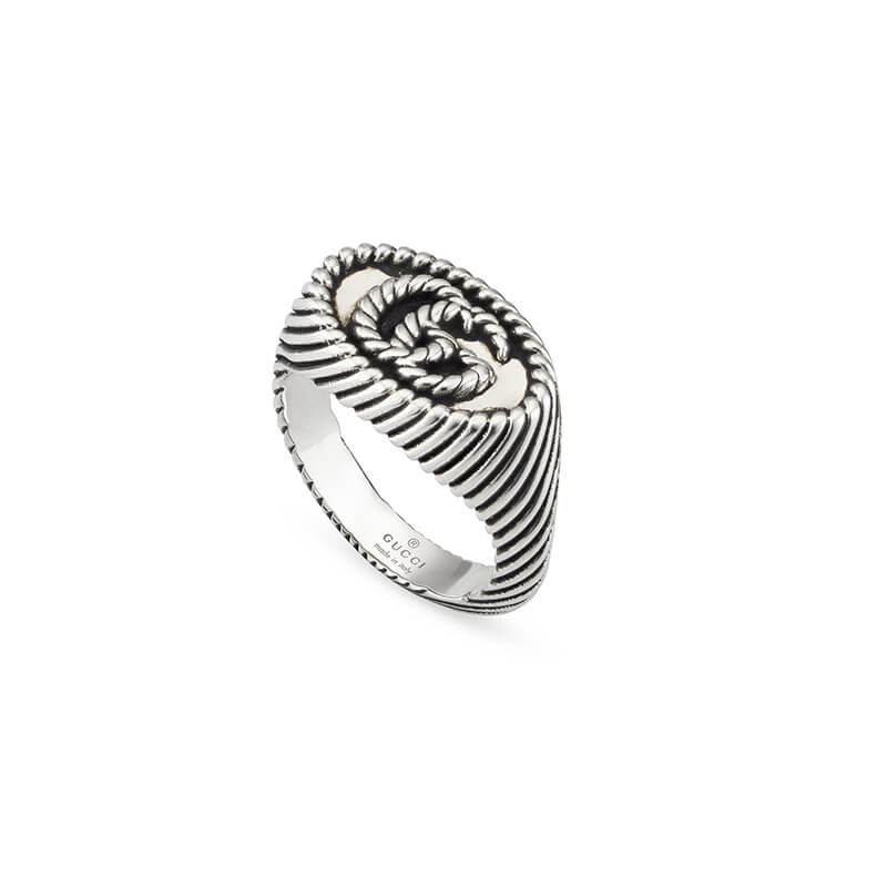 Gucci Silver GG Marmont Fashion Ring YBC627751001 | La Maison Monaco