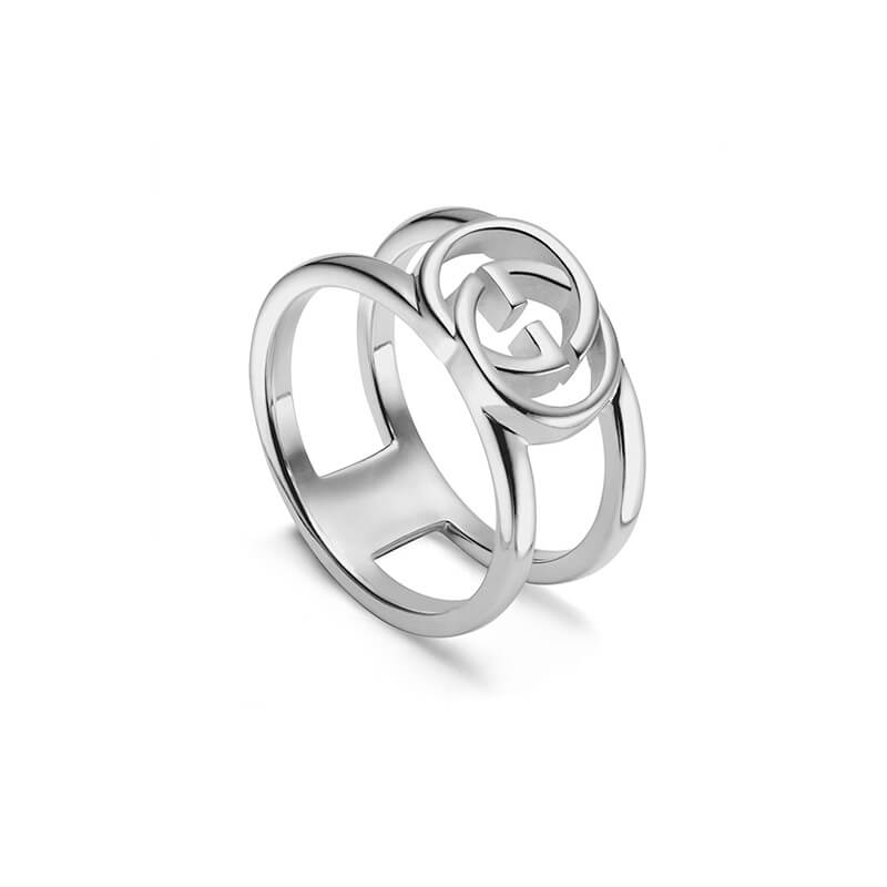 Gucci Silver Interlocking G YBC295716001 Woman Fashion Ring